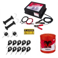 Pachet gard electric 2.5J Daltor + Fir 1000m 90kg