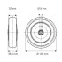 Roata din polipropilena 100 mm - 100 kg TENTE PJP100x32-Ø8 [2]