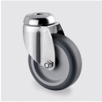 Roata pivotanta poliuretan 75 mm cu furca inox - 60 kg 7470PJO075P30-11 TENTE 