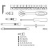 Trusa chei tubulare 1/4" - 46 piese HILLEN & MOHR TOOLS [2]