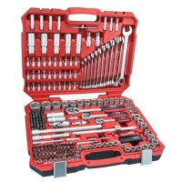 Trusa chei tubulare 1/4” + 1/2” + 3/8” - 216 piese HILLEN & MOHR TOOLS