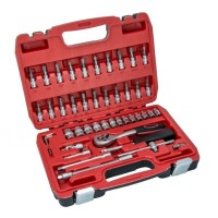 Trusa chei tubulare 1/4" - 46 piese HILLEN & MOHR TOOLS
