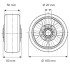 Roata din aluminiu 160 mm - 800 kg TENTE ITP160x50-Ø20 flat [3]