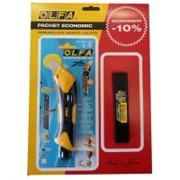 Set L-5/LBB-10 Olfa Cutter cu lama de 18 mm
