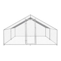 Cotet exterior pentru pasari din otel galvanizat 400x300x195cm Cotet exterior pentru pasari din otel galvanizat 400x300x195cm
