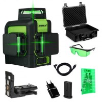 Nivela laser verde cu 3 plane Multilaser 3D Dedra Nivela laser verde cu 3 plane Multilaser 3D Dedra