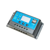 Controler incarcare PWM pentru panou solar 10A 12V/24V 2x port USB Breckner