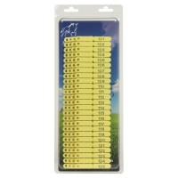 100 Crotalii galbene pentru oi, capre si caini 1-100