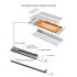 Incalzitor radiant 2000 W cu lumina LED JH-Heater [5]