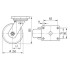 Roata pivotanta din fonta 250 mm - 1000 kg TENTE 9680FTP250P63 WT50 [2]