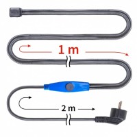 Cablu incalzitor conducte anti-inghet cu termostat 1 m, putere 16 W