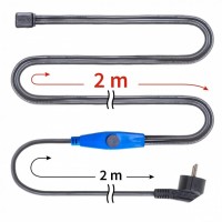 Cablu incalzitor conducte anti-inghet cu termostat 2 m, putere 32 W
