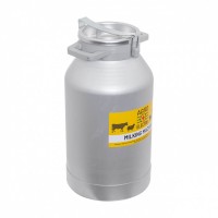 Bidon aluminiu 30 litri cu manere si prindere cu clipsuri si capac aluminiu