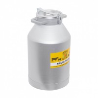 Bidon aluminiu 40 litri cu manere si prindere cu clipsuri si capac aluminiu