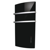 Radiator din sticla 1500 W pentru baie Radialight DEVA culoare Negru Vulcano Radiator din sticla 1500 W pentru baie Radialight DEVA culoare Negru Vulcano