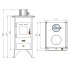 Soba pe lemne 5 kW Prity Mini SP [2]