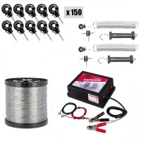 Pachet gard electric animale 6,6J Daltor + Fir 1000m 200kg