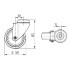 Roata pivotanta cu frana polipropilena 100 mm - 100 kg TENTE 2477PJP100P30-11 [2]