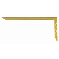 Echer dulgherie galben 700x300 mm cu perforatii si scala tip A Art. Y072 Hedu