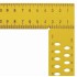 Echer dulgherie galben 800x320 mm cu perforatii si scala tip B Art. Y084 Hedu [2]