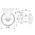 Roata fixa din aluminiu 125 mm - 300 kg TENTE 3478IEP125P63 [2]