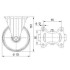 Roata fixa din aluminiu 125 mm - 300 kg TENTE 3478ITP125P63 [2]