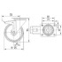 Roata pivotanta din poliamida cu frana 125 mm - 200 kg TENTE 3477UAR125P62 red [2]