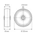 Roata din aluminiu 125 mm - 300 kg TENTE IEP125x50-Ø20 [2]