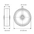 Roata din poliamida 125 mm - 200 kg TENTE UAR125x32-Ø12 HL44,4 red [2]