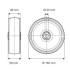 Roata din poliamida 150 mm - 350 kg TENTE UOO150x40-Ø20 [2]