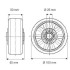 Roata din aluminiu 160 mm - 800 kg TENTE ITP160x50-Ø25 flat [2]