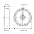 Roata din otel  160 mm - 135 kg TENTE DIR160x40-Ø20 [2]