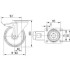Roata pivotanta cu frana din aluminiu 160 mm - 350 kg TENTE 3477IEP160P63 [2]