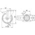 Roata pivotanta din poliamida cu frana 160 mm - 350 kg TENTE 3477UOO160P63 [2]