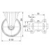 Roata fixa din aluminiu 160 mm - 350 kg TENTE 3478ITP160P63 [2]
