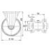 Roata pivotanta cu frana din aluminiu 160 mm - 350 kg TENTE 3477ITP160P63 [2]
