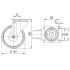 Roata pivotanta din otel 160 mm - 135 kg TENTE 3470DIR160P63 [2]