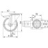 Roata pivotanta din poliamida cu frana 200 mm - 350 kg TENTE 3477UOO200P63 [2]