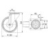 Roata fixa din aluminiu 200 mm - 800 kg TENTE 4688ITP200P63 Conv [2]