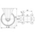 Roata fixa din otel 200 mm - 205 kg TENTE 3478DIR200P63 [2]