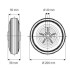 Roata din polipropilena 200 mm - 205 kg TENTE PVO200x50-Ø20 [2]
