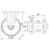 Roata fixa din cauciuc 200 mm - 205 kg TENTE 3478DVR200P63 [2]