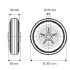 Roata din otel  200 mm - 205 kg TENTE DVR200x50-Ø20 [2]