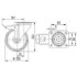 Roata pivotanta cu frana din aluminiu 200  mm - 350 kg TENTE 3477IEP200P63 [2]