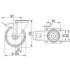 Roata pivotanta cu frana din aluminiu 200 mm - 350 kg TENTE 3477ITP200P63 [2]
