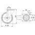 Roata pivotanta din otel 200 mm - 205 kg TENTE 3470DIR200P63 [2]
