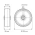 Roata din otel  200 mm - 205 kg TENTE DIR200x50-Ø20 [2]
