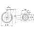 Roata pivotanta din aluminiu 200 mm - 350 kg TENTE 3470ITP200P63 [2]