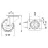 Roata pivotanta din poliamida 100 mm - 160 kg TENTE 3470UFR100P62 grey [2]