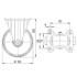 Roata fixa din cauciuc 160 mm - 135 kg TENTE 3478DVR160P63 [2]